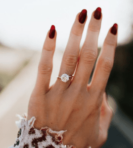 Star sign engagement ring