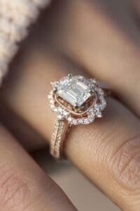 Star sign engagement ring