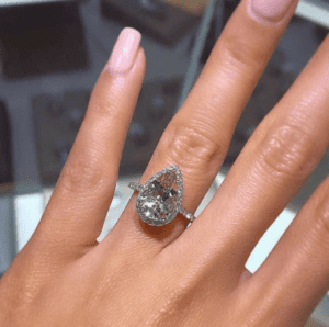 Star sign engagement ring