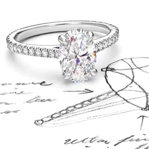 Custom design engagement ring